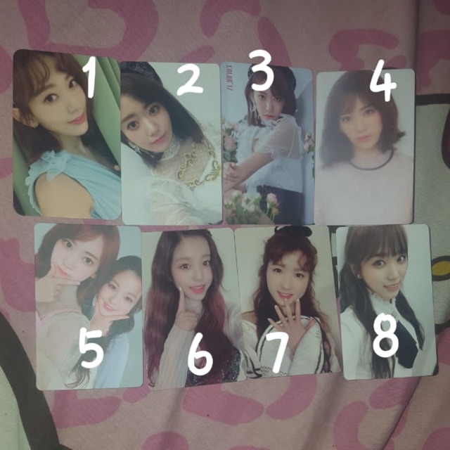 Photocard sakura,wonyoung,nako izone