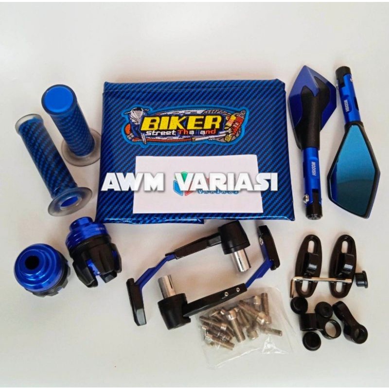 PROMO PAKET HEMAT(5 ITEM) KULIT JOK+SPION TOMOK V2+PROGAUT ROBOT+JALU AS+GRIP BAD CARBON UNIVERSAL