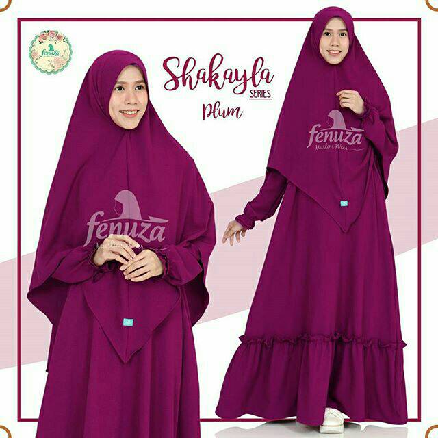 (Size XXS) Shakayla Plum Shakayla Dress Fenuza Dress Shakayla Fenuza Khimar Zanitha Khimar