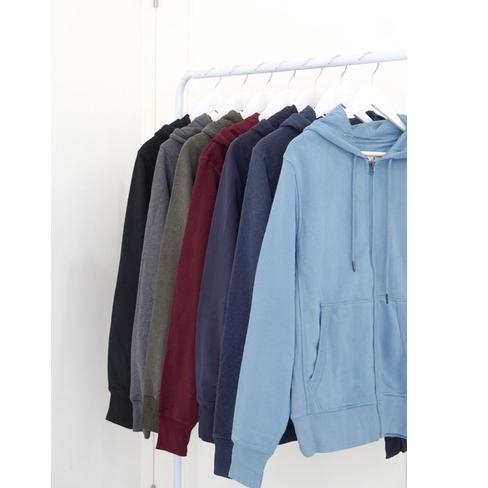 Terbaru.. Chmp C9 Men's Authentic Fleece Sweatshirt Full Zip Hoodie