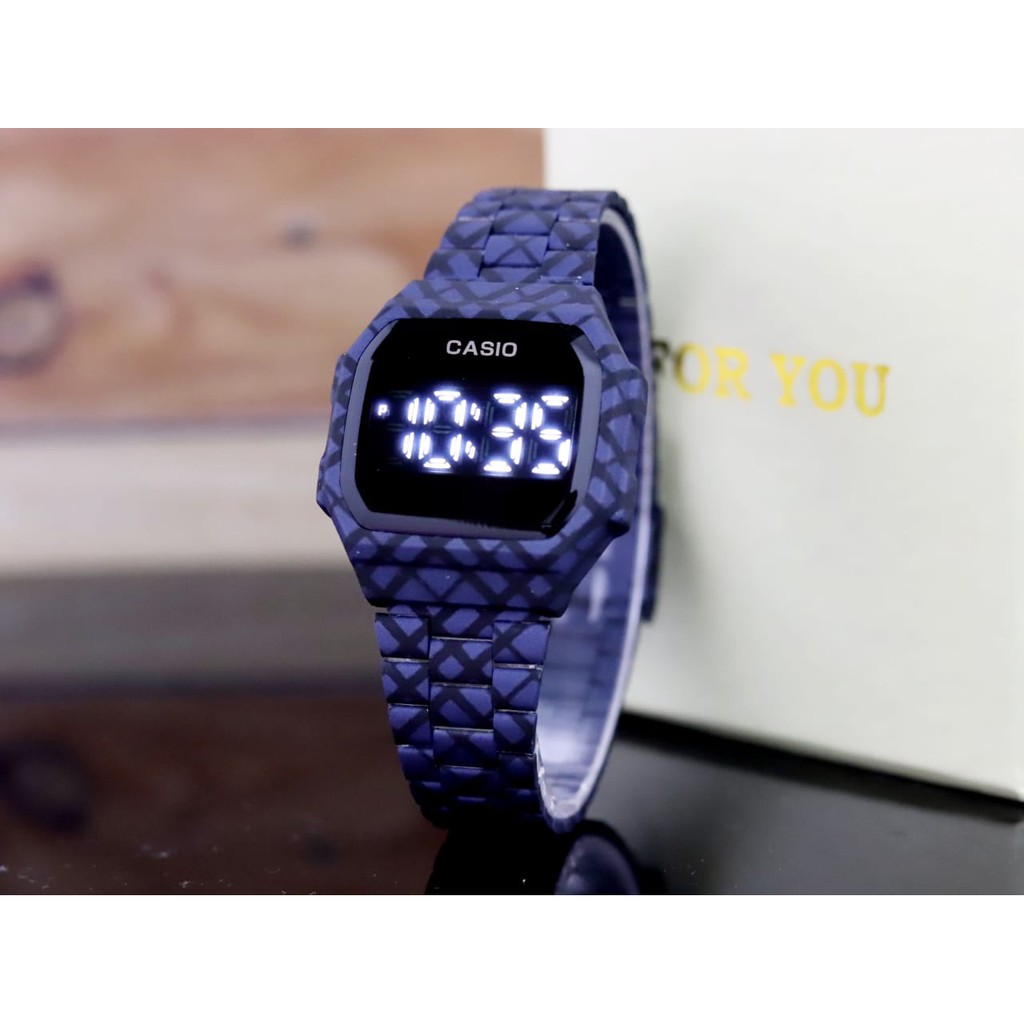 CASIO Batik Jam Tangan Digital Rantai Premium