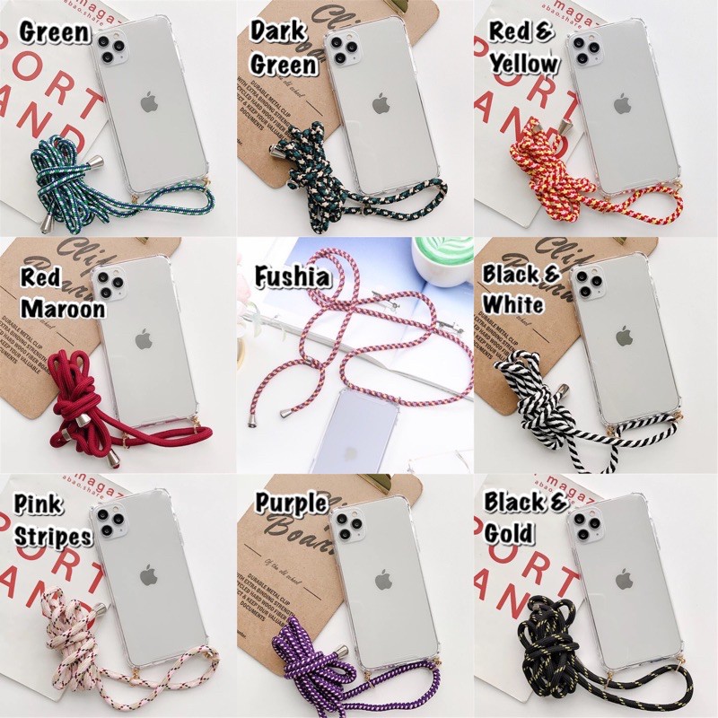 READY! Sling Casing Lanyard Tali Case Hp [ADA SEMUA TIPE HP iPhone Oppo Vivo Xiaomi Samsung Realme]