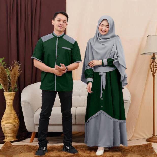 Cp Najwa/Pakaian Muslim Couple Model Terbaru/Couple Pasangan Terbaru/Baju Modern