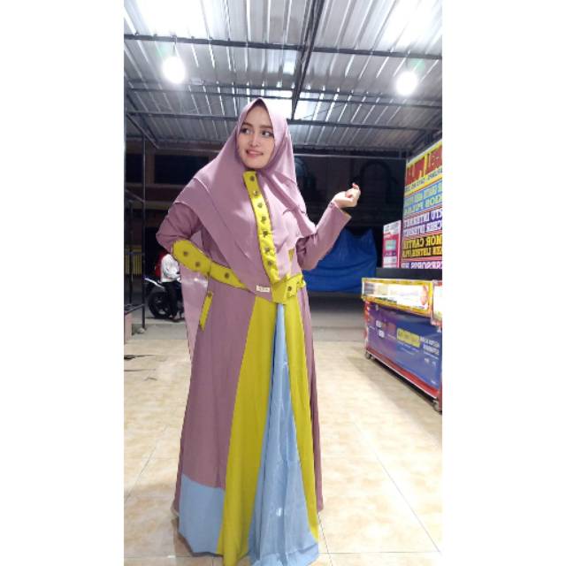 Gamis hfd terbaru syntik loch