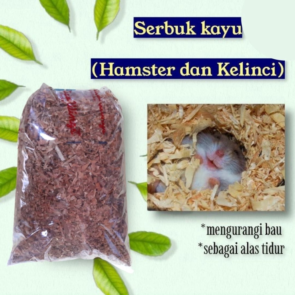 Serbuk Kayu Alas Hamster, Gerbil, Landak Mini Murah FEFARM