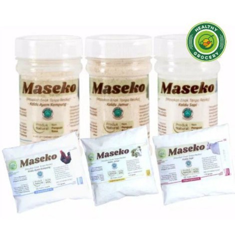 

Maseko Kaldu organik BOTOL & REFILL 100gr Non MSG Lingkar Organik Makanan MPASI Bayi