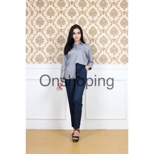 KEMEJA POLOS WANITA/ KEMEJA TOYOBO WANITA