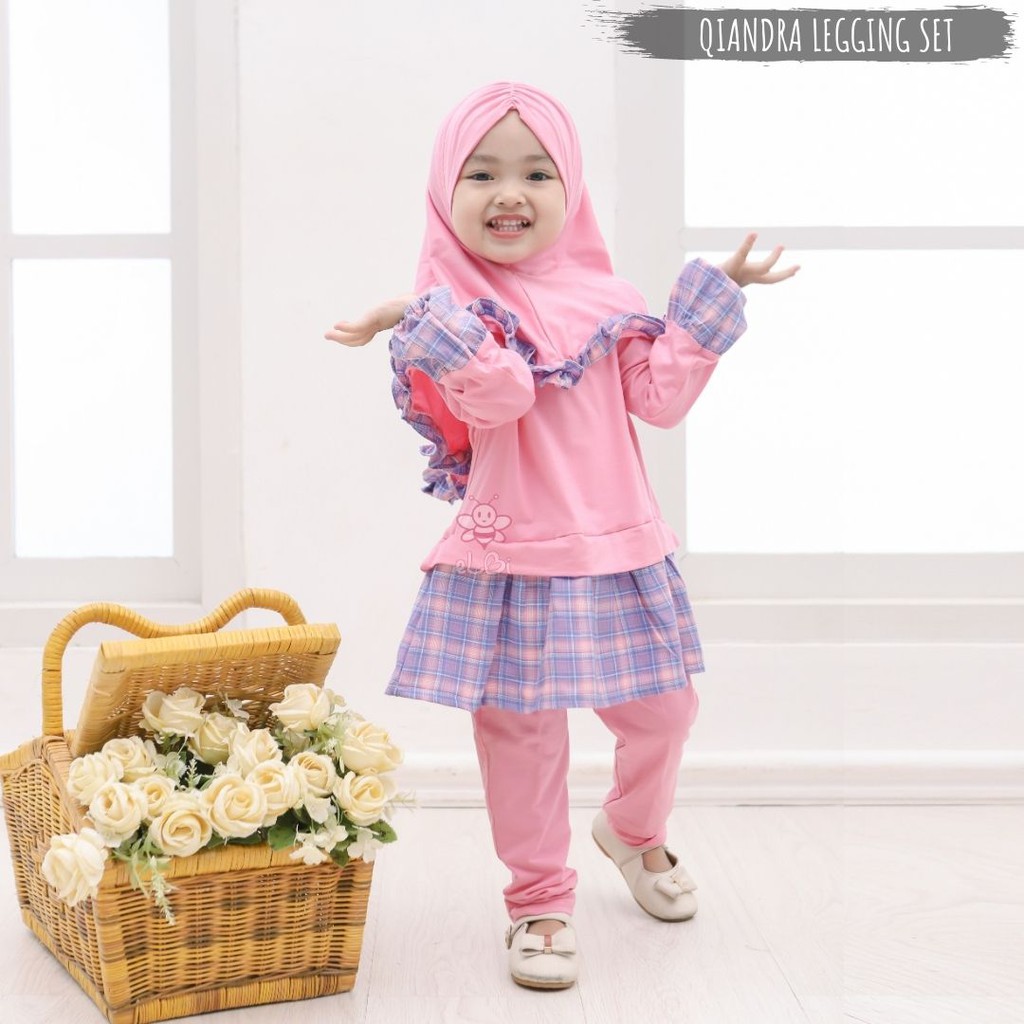 Baju Muslim Anak eLBi Qiandra / Gamis Anak / Baju Gamis Anak Bayi Perempuan 1-6 Tahun