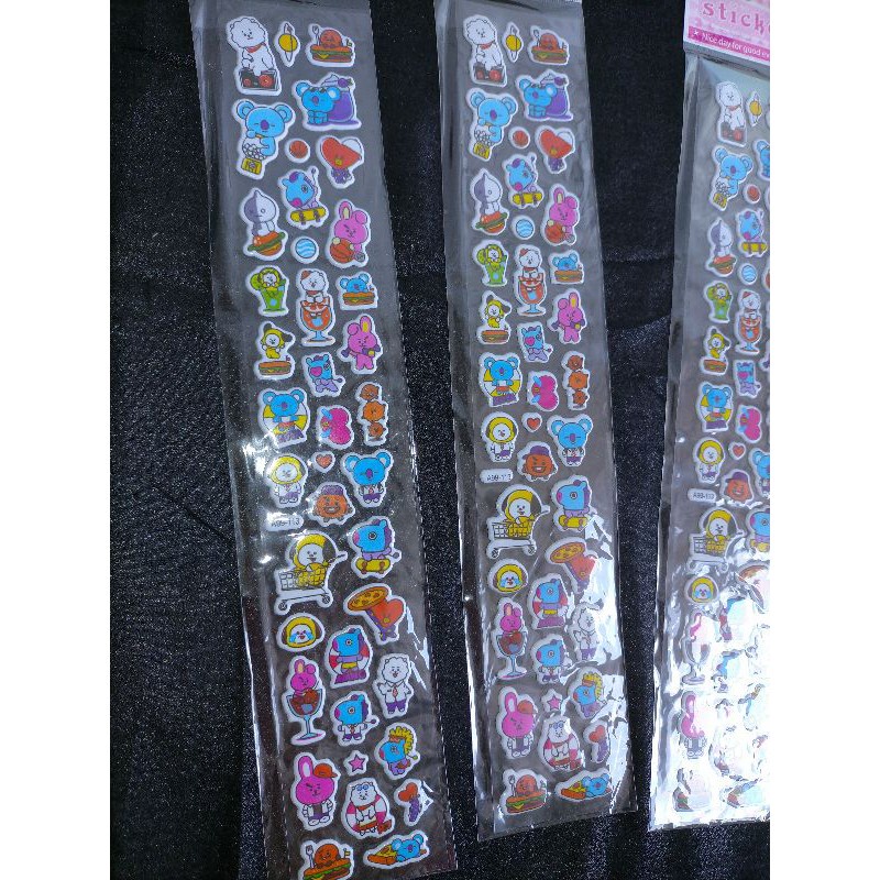 Stiker kecil Timbul BTS anak isi 40 pcs