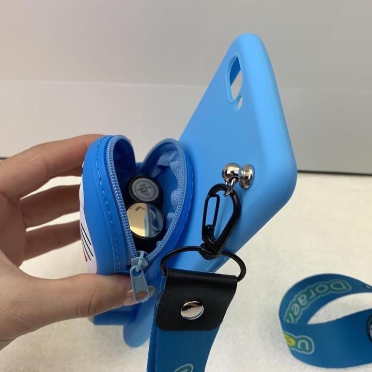 Trend's bagus VIVO V5 V5S Y20 Y20i Y20S Y91 Y93 Y95 Y91C Y19 Y53 V19 Soft Case Dompet + Tali Gantung