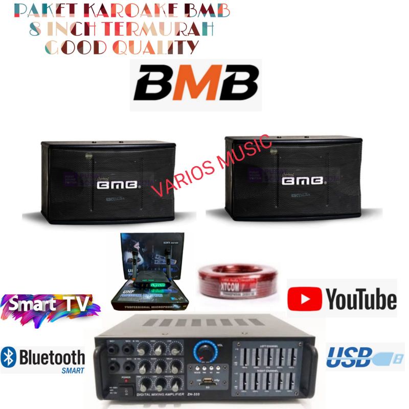 PAKET KARAOKE SOUND SYSTEM BMB BLUETOOTH PAKET SOUND SYSTEM RUMAH