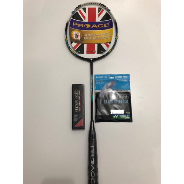 RAKET BADMIMTON PRO ACE SNIPER 3000 LENGKAP TERMURAH