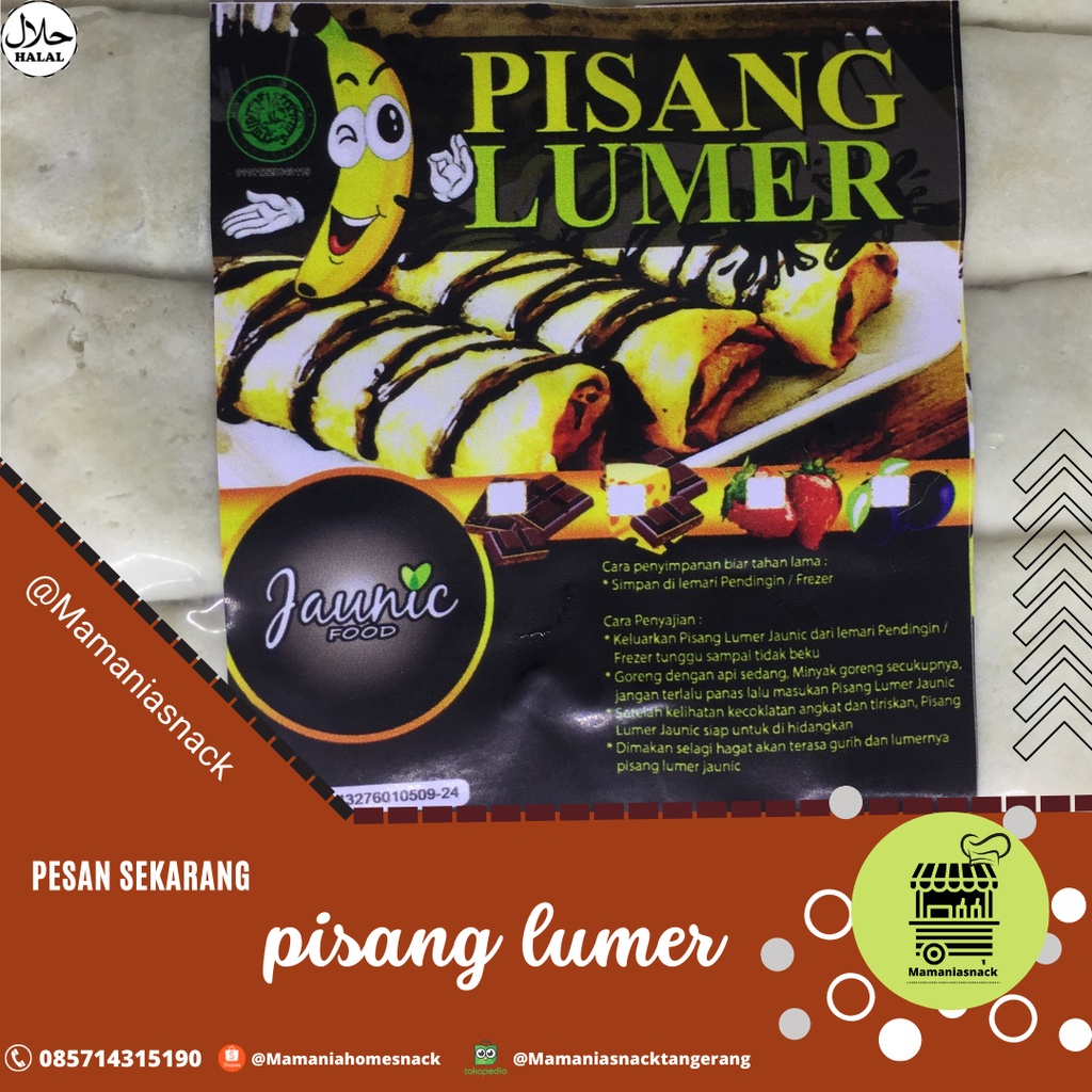 

Pisang lumer cokelat isi 10 pcs