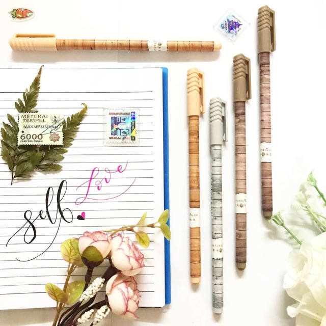 

Japanese Woody Gel Pen (3pcs)