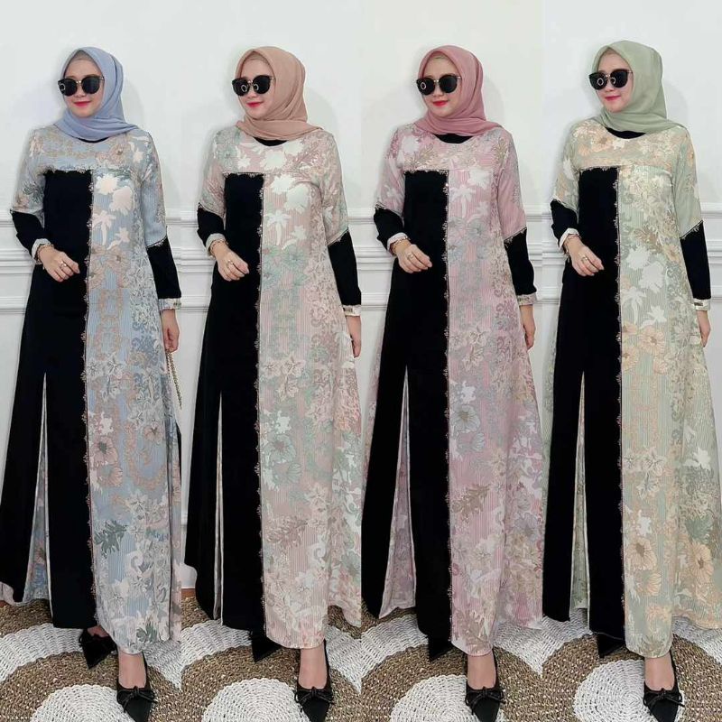 New Lussy Ori  Dress Gamis Referensi Javina