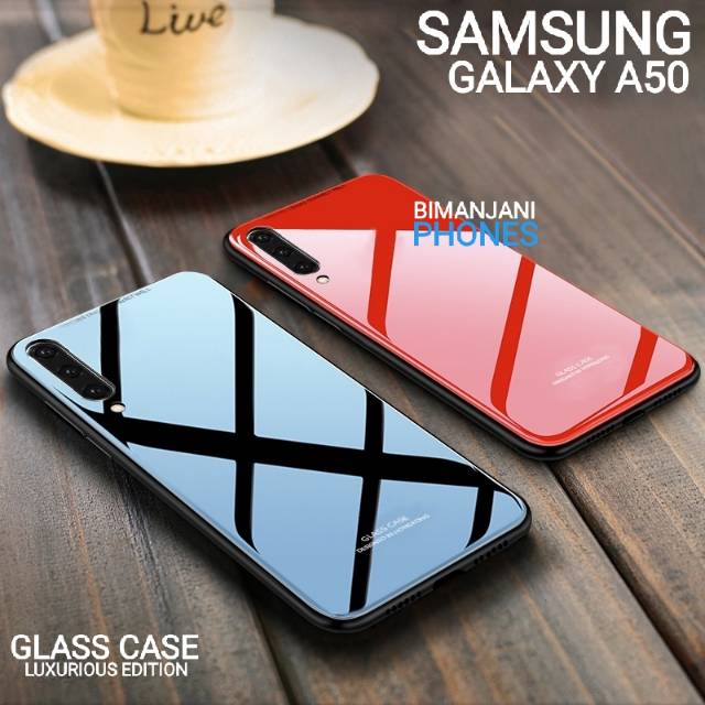 Samsung A50 - Samsung A50S - Samsung A30S - Samsung A70 - Glass Case Premium Soft TPU Hybrid