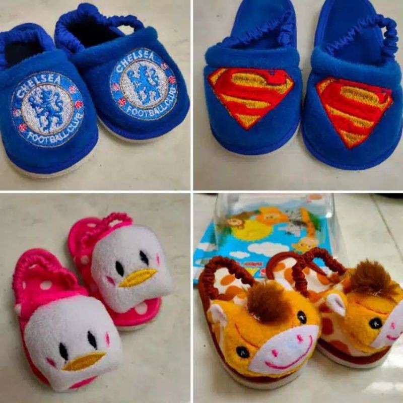 sepatu sandal bulu halus anak bayi