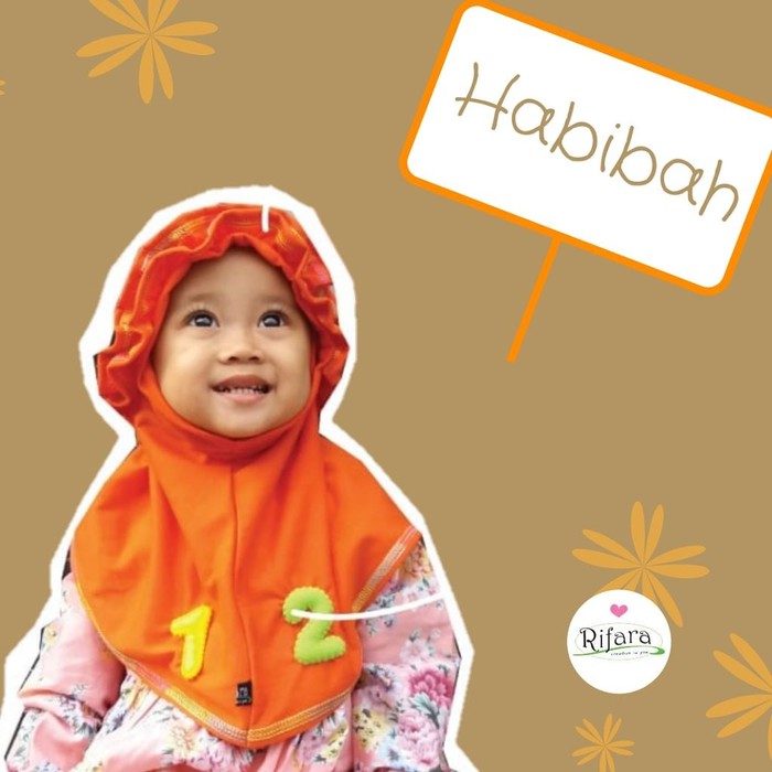 Jilbab Anak RIFARA HABIBAH ( Size XS, S dan M ) , Jilbab Baby