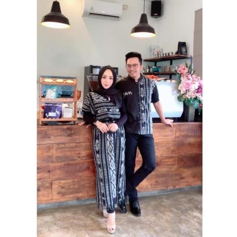 COUPLE TENUN AURORA TORAJA HITAM DRESS KONDANGAN BAJU TENUN PREWEDDING DRESS TENUN COUPLE  TENUN PRI