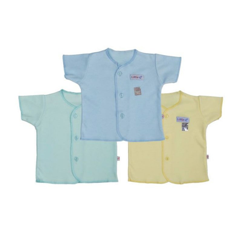 Little Q baju bayi Newborn lengan pendek warna