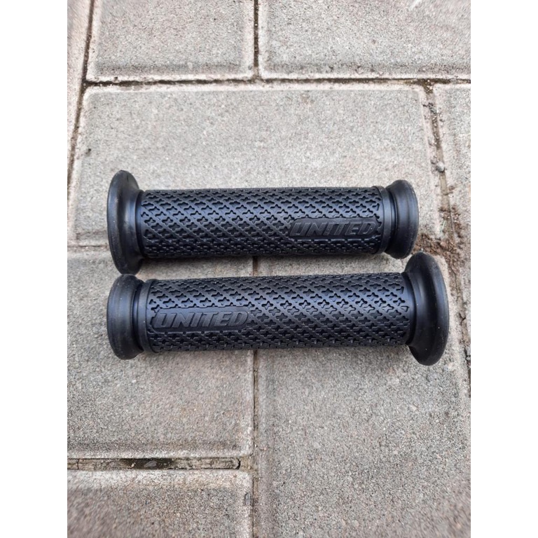 TERMURAH!!! Handgrip Sepeda BMX / UNITED U01 Hitam / Satu Pasang / Realpict