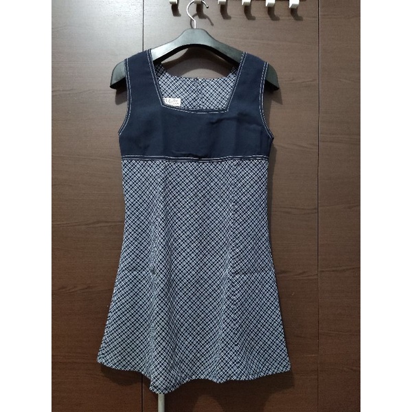 preloved dress kotak kotak