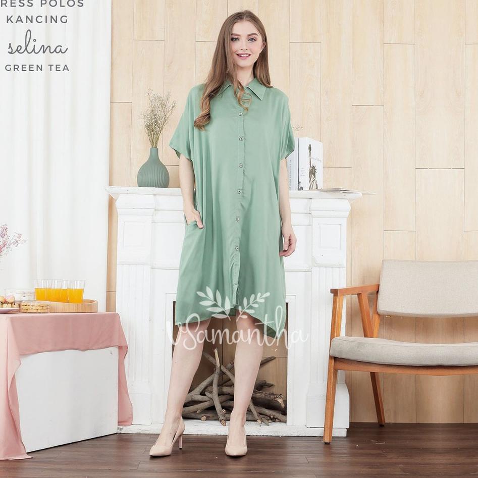 MURAH MERIAH.. LULA HOME DRESS WANITA BUSUI FULL KANCING DEPAN HIDUP BUMIL KEKINIAN MODEL KOREA REMA