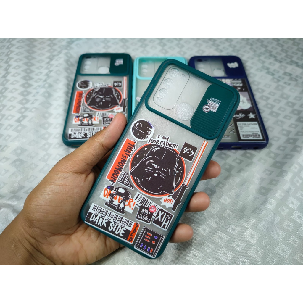 CASE SLIDE PROTECT CAMERA KARAKTER FOR SAMSUNG A12