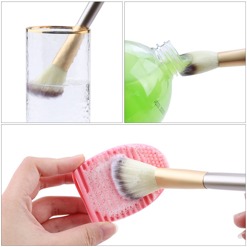 1pc Sikat Makeup Silikon Cleaning Pad Brush Alat Cuci Sikat Alis Kosmetik Cleaner Alat Scrubber Papan Makeup Cleaning