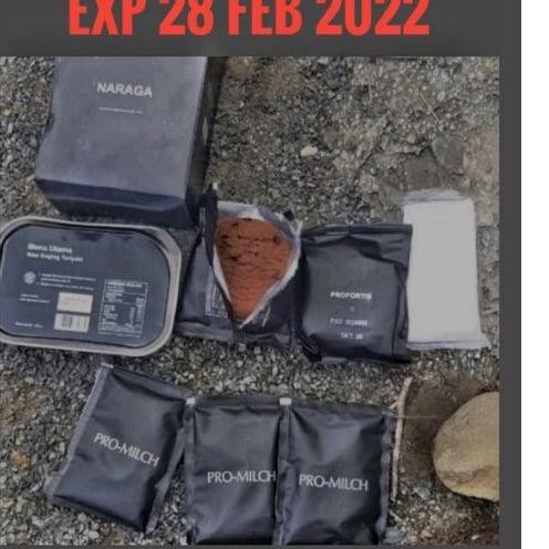 

Pasti Murah CFK8O RANSUM NARAGA Ration Survival Food MRE TNI Indonesia Nasi kaleng siap saji makanan