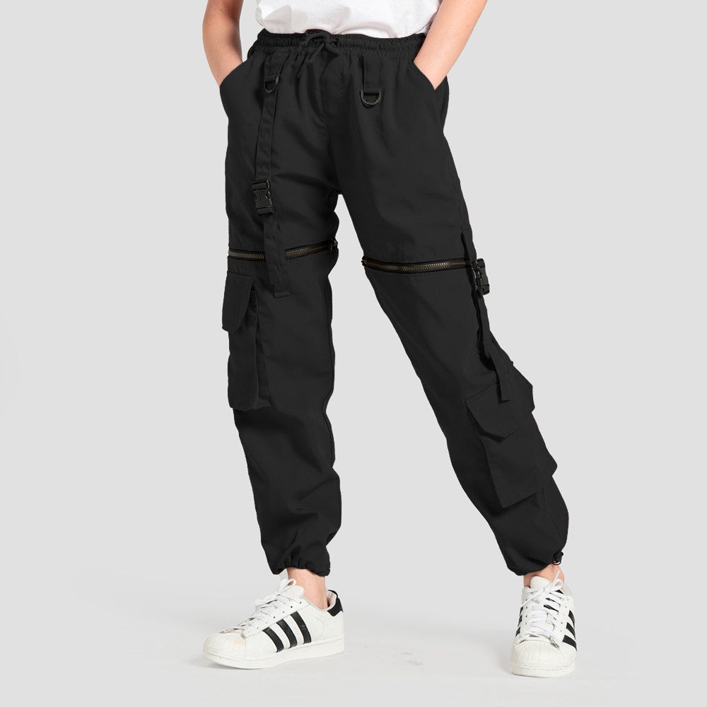 Celana Panjang Jogger Cargo Hypebeast Training wanita Keren Terbaru - XSHOP Justiny