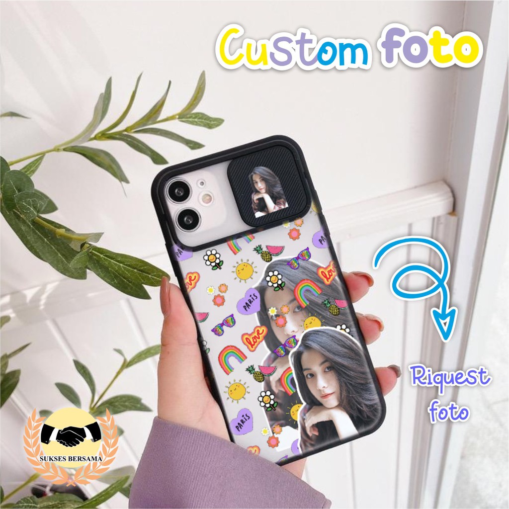 SOFTCASE SLIDE KAMERA CUSTOM FOTO OPPO VIVO SAMSUNG XIAOMI REDMI REALME IPHONE ALL TYPE BSB4675