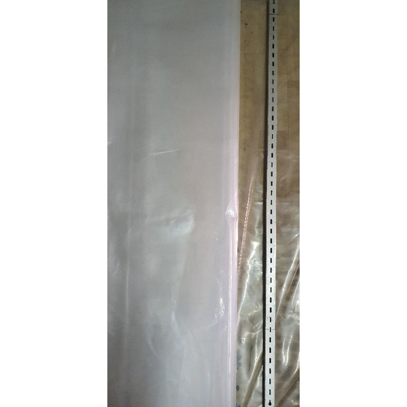 Plastik Bening Meteran PE Lebar 1 1/2 Meter Seperti Sarung Tebal  0.15