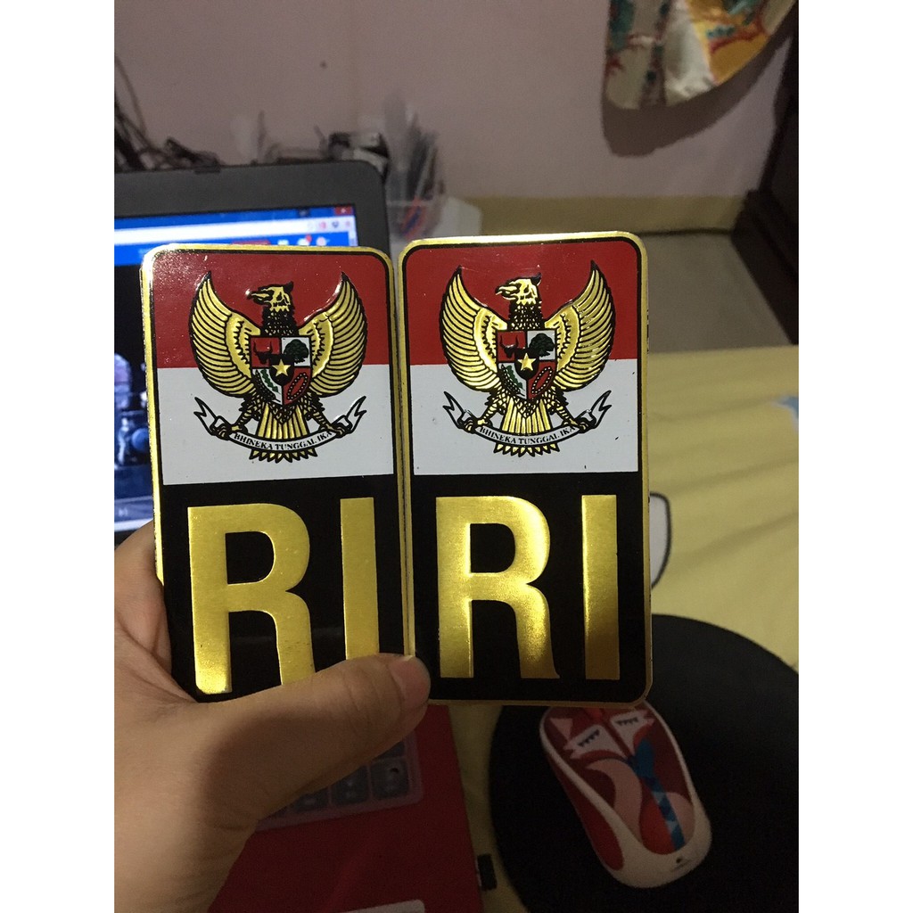 Sticker Plat RI - Stiker Plat Indonesia