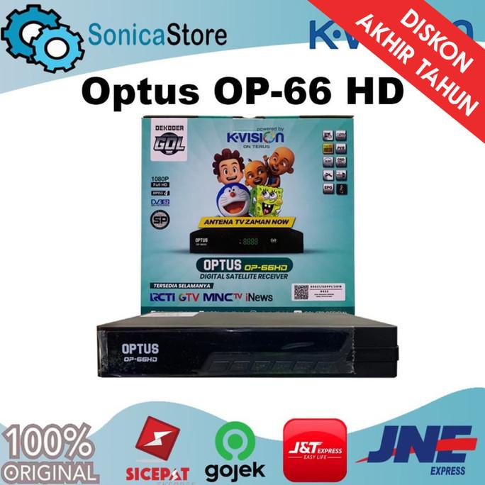 Reciever Parabola Optus OP-66 HD NEW VERSION KVISION Termurah