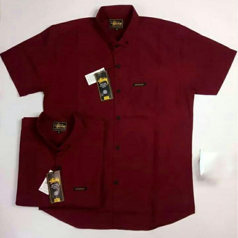 Kemeja pria terbaru 2021 model kemeja polos kasual keren slimfit | Hem pria distro murah bisa bayar 