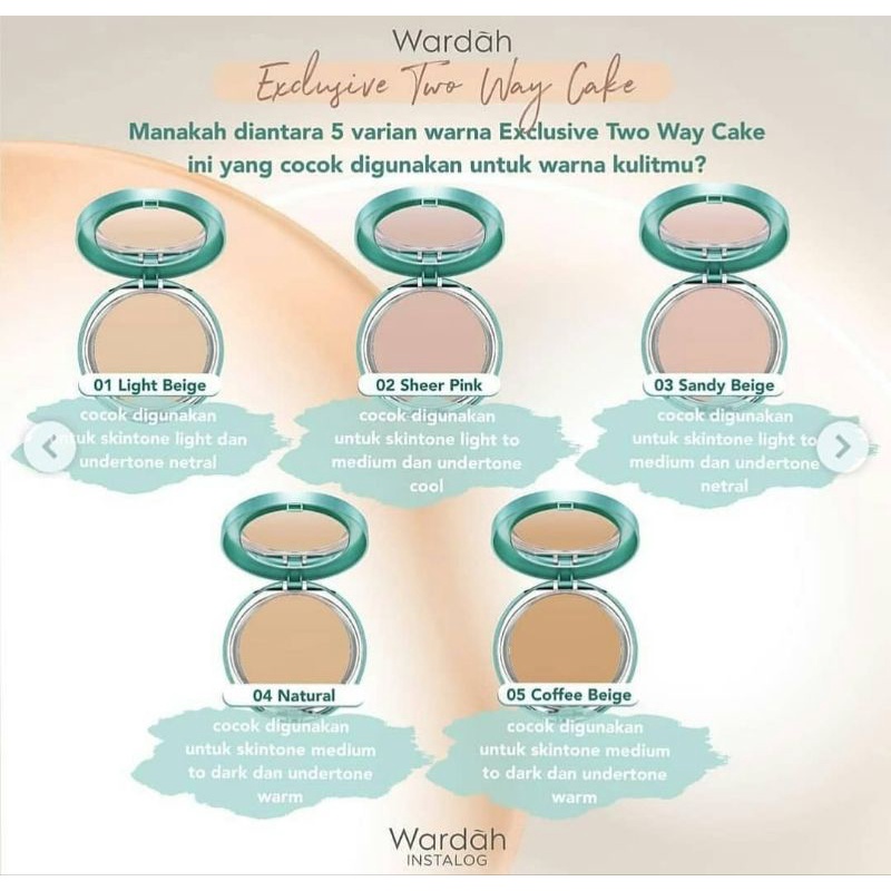 Wardah Exclusive Two Way Cake Full Case Exp 2025