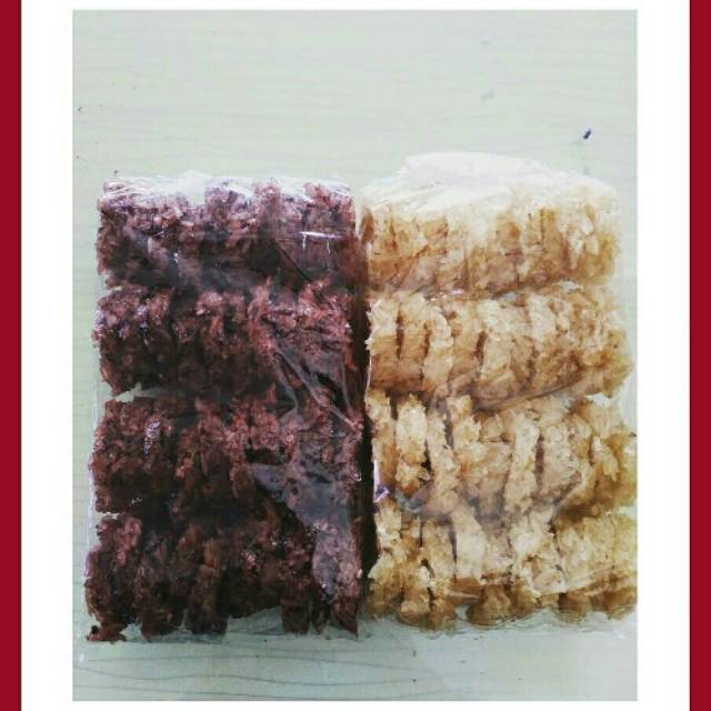 

Rengginang Ketan Hitam & Putih (1 pack=isi 40 buah)