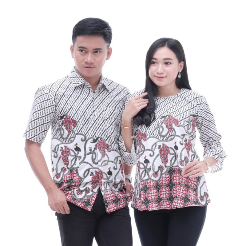 Kopelan batik murah Baju Couple Atasan Batik Sarimbit Pasangan Keluarga Terbaru