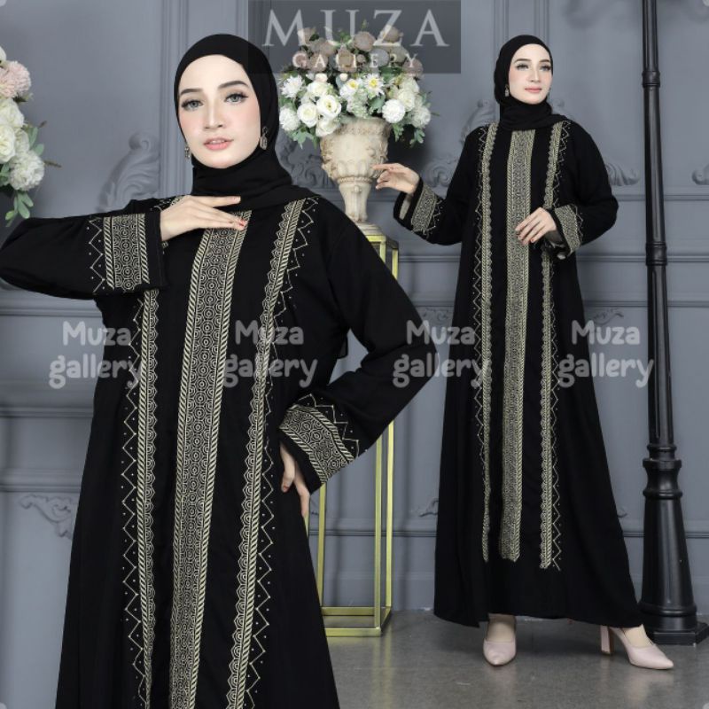 MUZA ABAYA HITAM GAMIS TURKEY SARAH