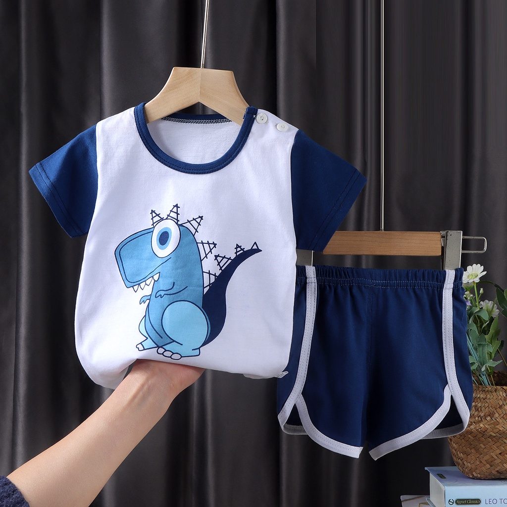 BABYSTORE01 -  BBD SETELAN ANAK 0-3 TAHUN SETELAN BAYI PIYAMA BAYI BAJU PENDEK DAN CELANA PENDEK