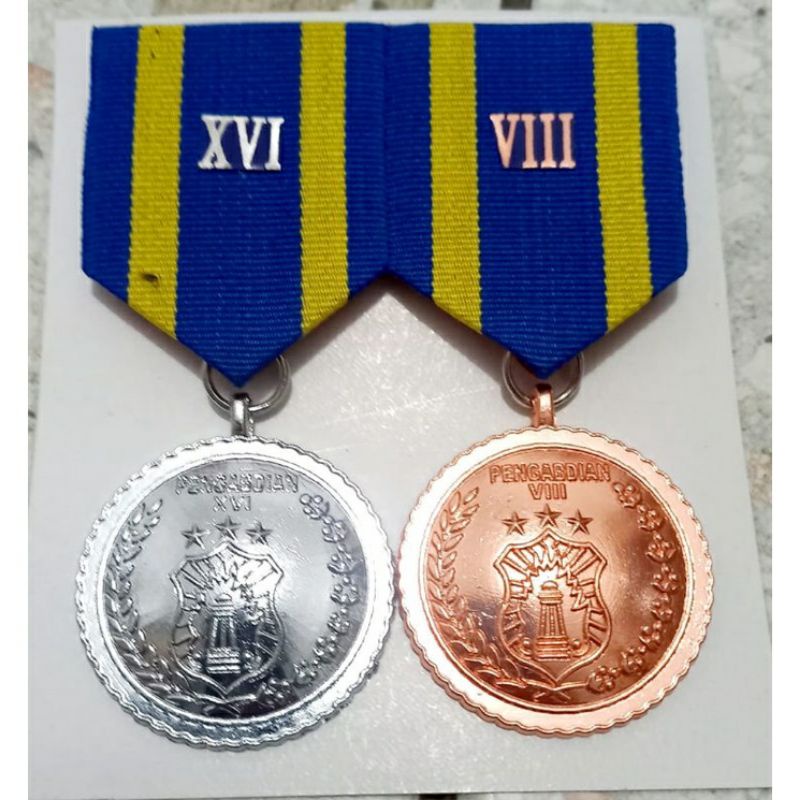 SATYA LENCANA PDU PENGABDIAN 16 8 TAHUN POLRI | MENDALI PDU 16 8  TAHUN POLRI