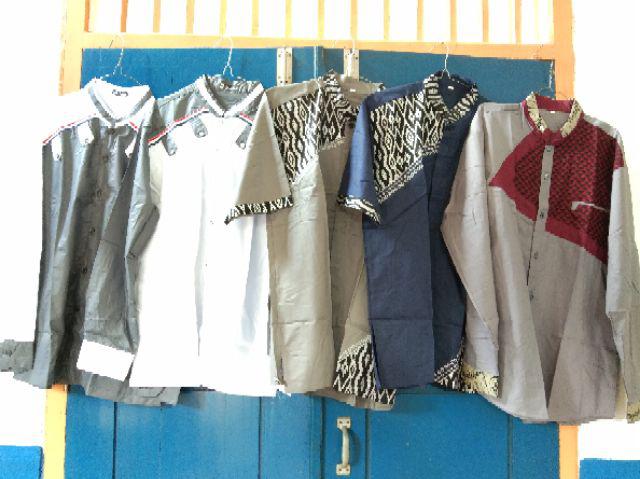 Size M L Xl Xxl Xxxl Bswart Batik Hrb026 Kenongo Hem Pendek Padi Pekalongan M L Xl Batik Pria Murahl