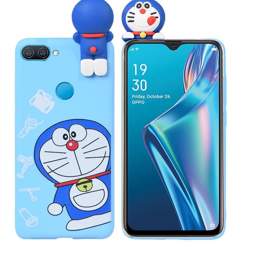 Big Sale Case Intip OPPO A54 A15 A15s A12 Soft Case Karakter Doraemon Panda Grizzly Pony Ice Bear 