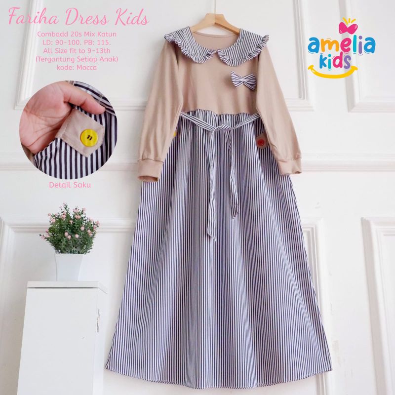 Fariha dress kids ori by amelia kids