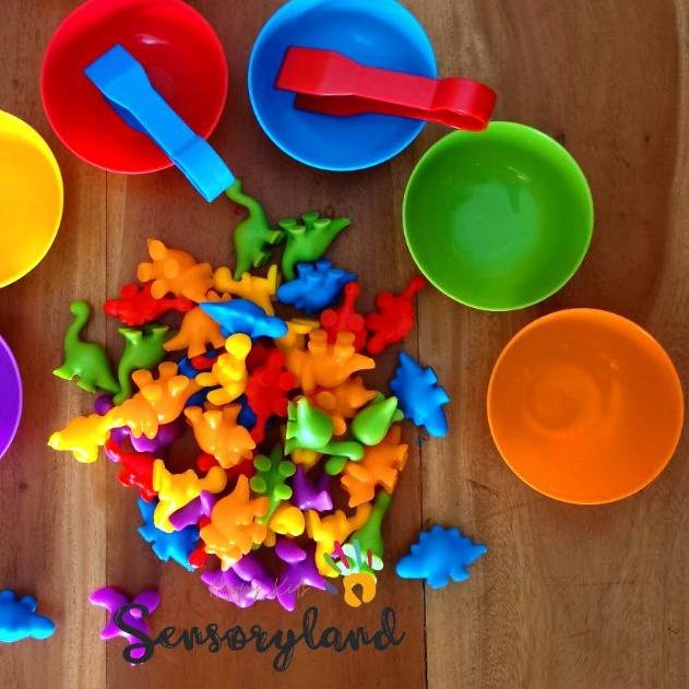 paket sensory toys mainan montessori Sorting color