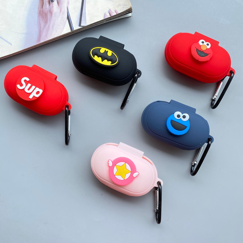 Case Pelindung Bahan Silikon Motif Kartun Untuk Samsung Galaxy Buds Dan Buds Plus