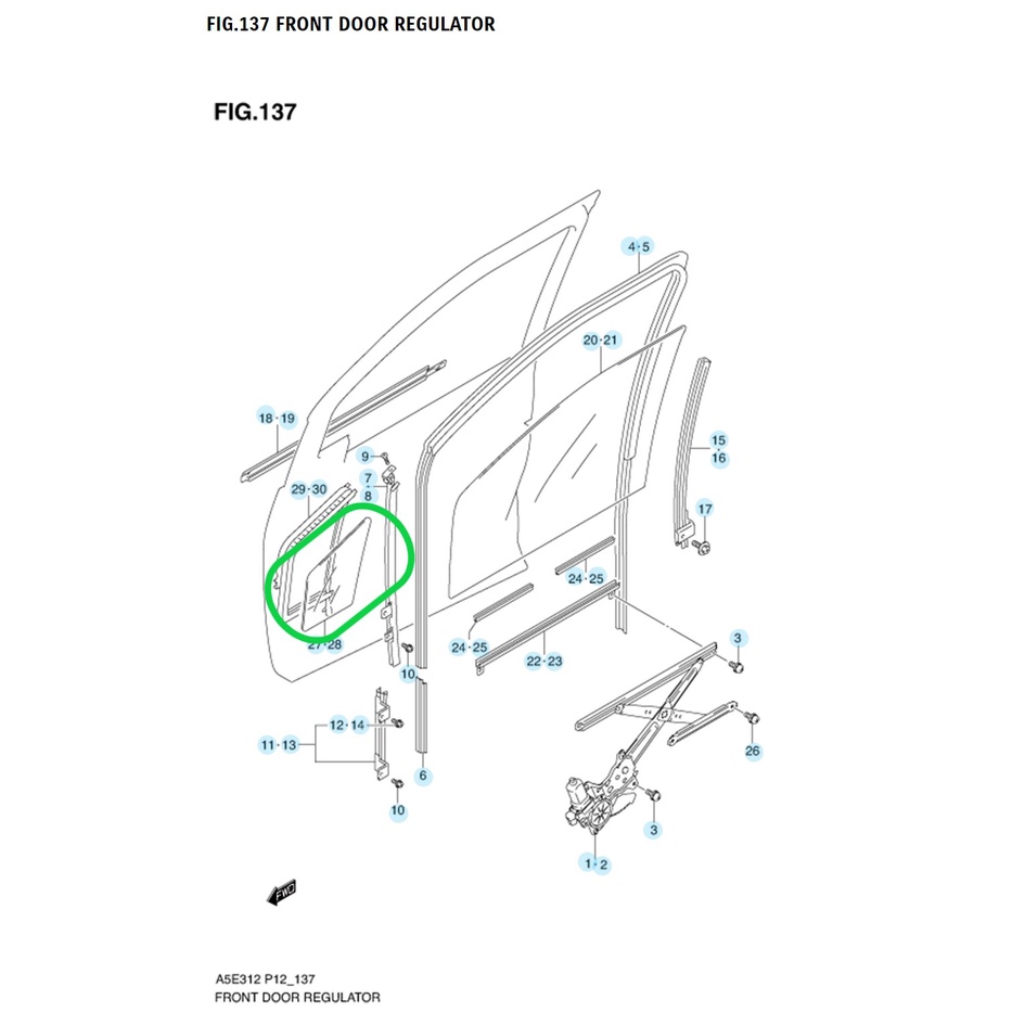 Kaca Samping Depan Suzuki Splash ASLI SGP!