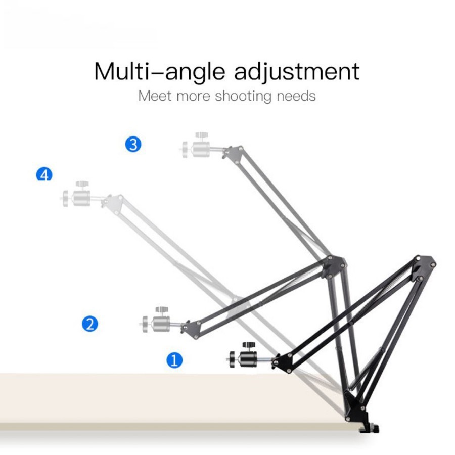 Overhead Kamera Tripod+3.3 inch HP Holder Arm Cantilever Stand S86