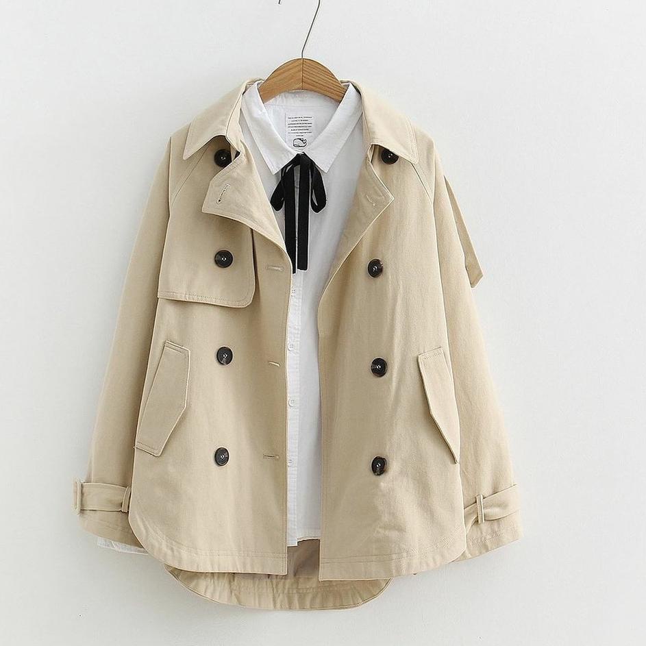 (TERLARIS) Vallina Outfit - Outerwear Alta Jaket Semi Parka Wanita Korean Jacket Fashion Muslim Kore